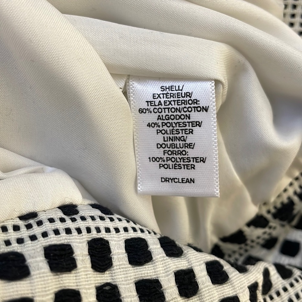 *NWT* LOFT Jacquard Pencil Skirt, Black & White Geometric Print - Picture 14 of 16